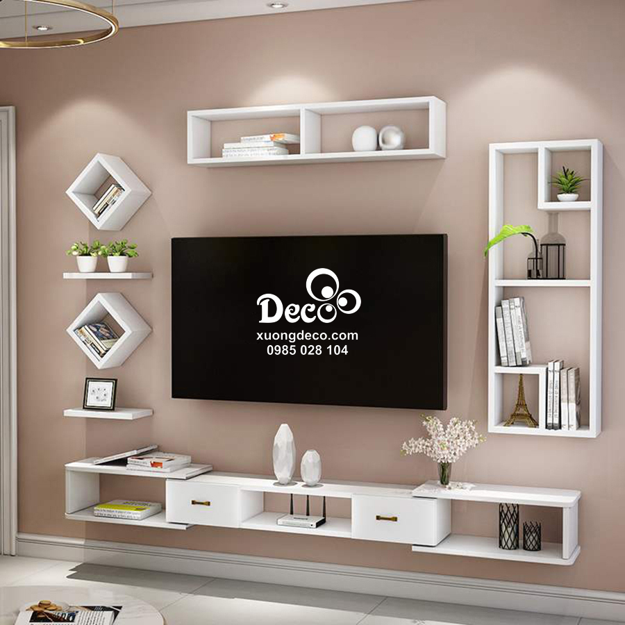 Kệ Tivi treo tường Deco TV163 - Xưởng nội thất Deco