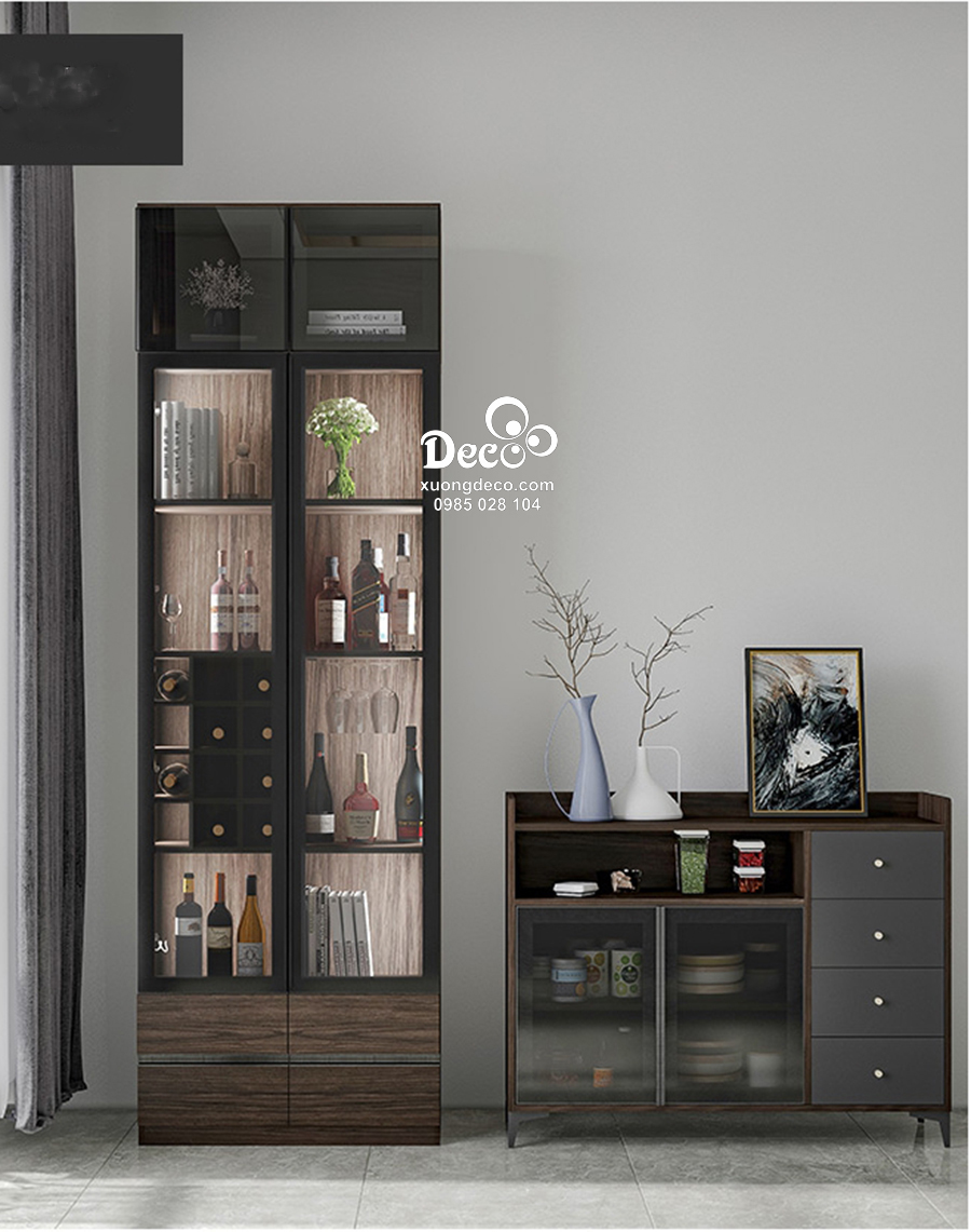 Tủ rượu Deco DTR65 - Xưởng nội thất Deco