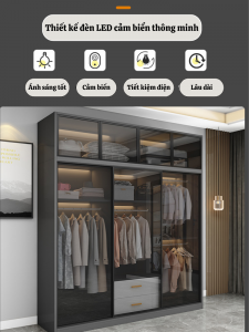 Xu Hướng Sử Dụng Tủ Áo Cánh Kính Deco DTK107