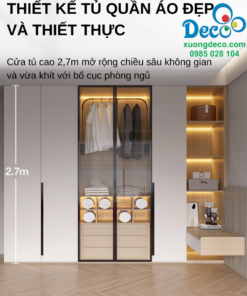 Tủ quần áo cánh kính Deco