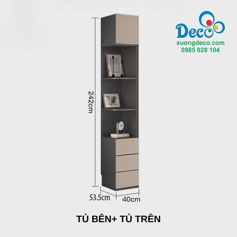 Tủ quần áo cánh kính Deco