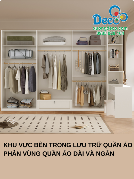 Nội thất tủ áo cánh kính