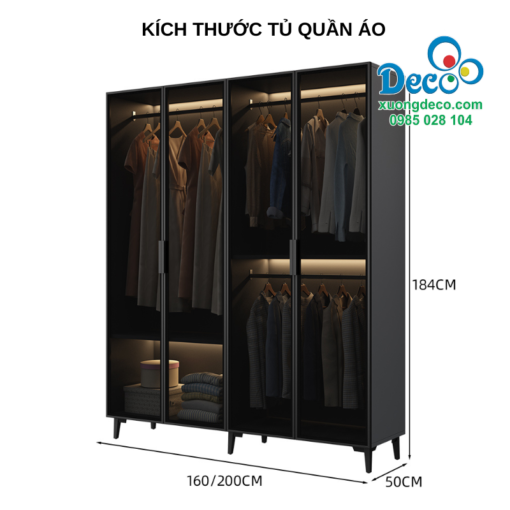 Kích thước tủ quần áo DTK132