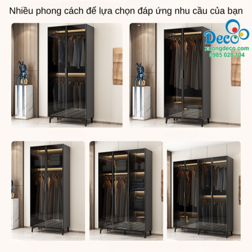 Các phong cách mẫu tủ áo DTK132