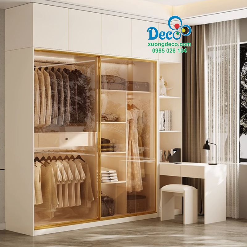 Tủ quần áo cánh kính Deco