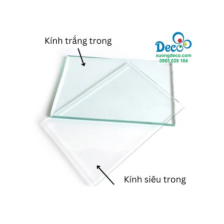 So sánh kính siêu trong và kính trắng trong