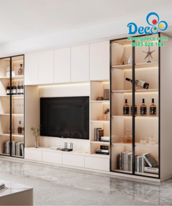 Diện mạo tủ vách trang trí Deco