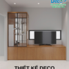 Deco thiết kế kệ tivi kết hợp tủ rượu