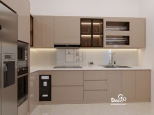Thiết kế 3D tủ bếp Deco