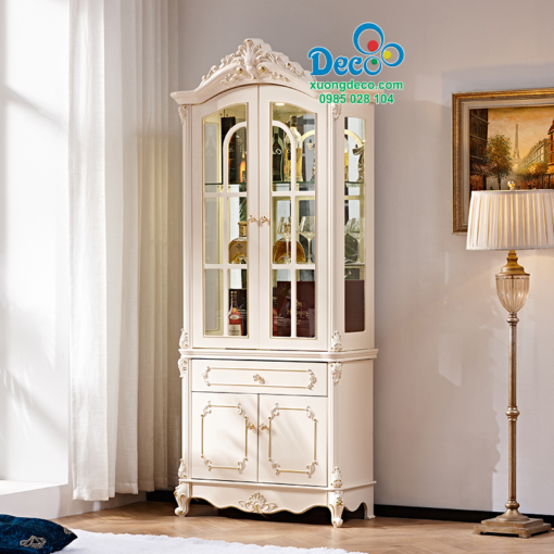 Tủ rượu góc Deco