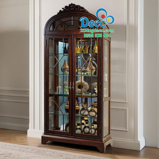 Tủ rượu góc Deco