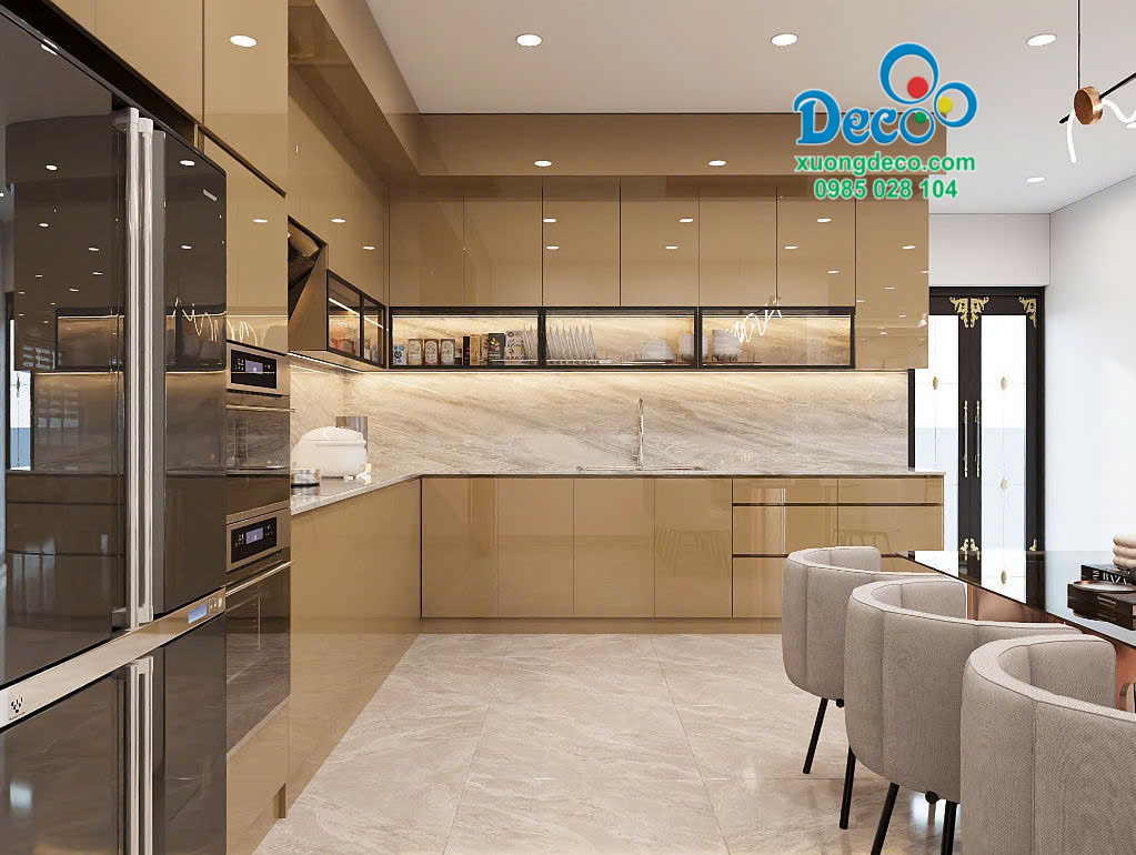 Tủ bếp đẹp mắt