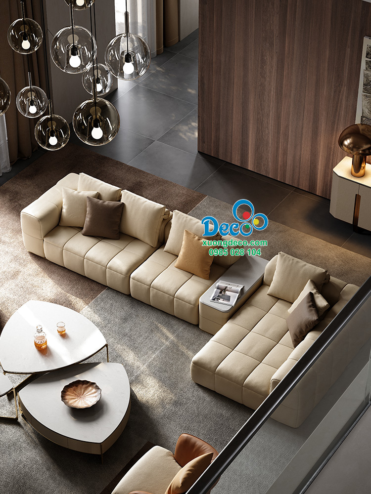 Bàn trà sofa phòng khách đơn giản