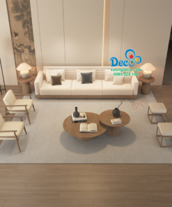 Mẫu bàn trà sofa đơn giản cho phòng khách