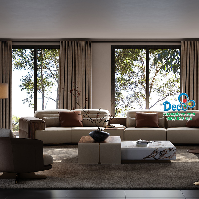 Mẫu bàn trà sofa hiện đại