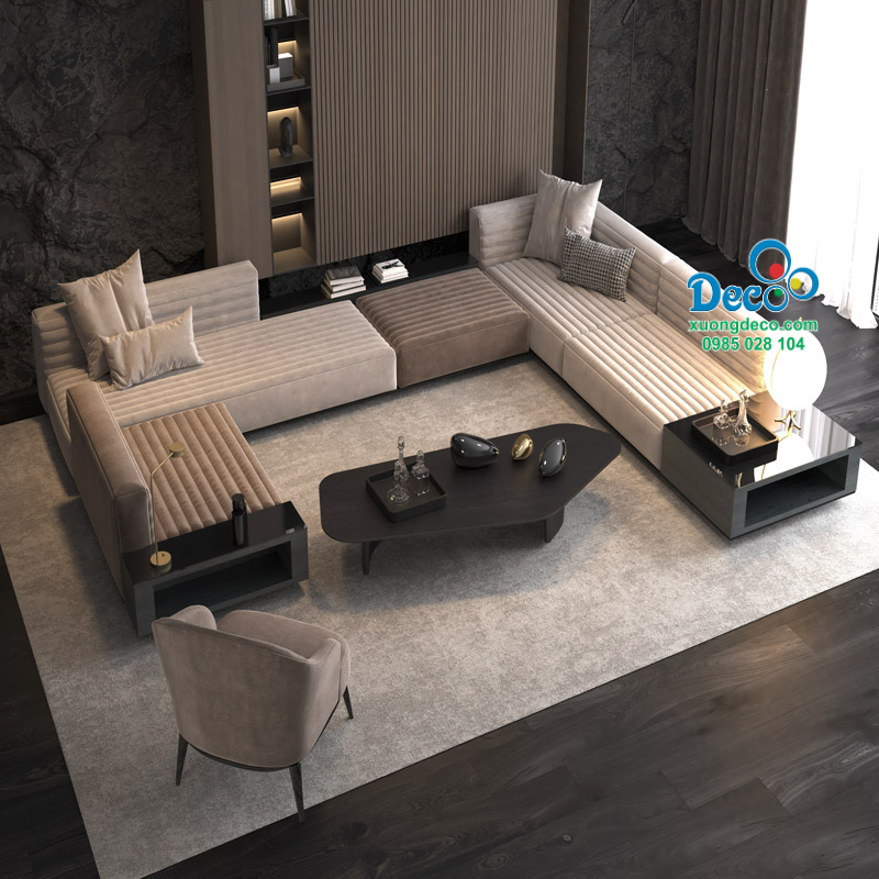 Thiết kế bàn trà sofa đơn giản