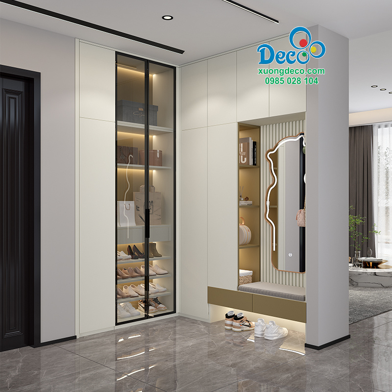 Tủ giày cánh kính Deco DTG143