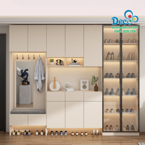 Tủ Giày Cánh Kính Deco DTG145