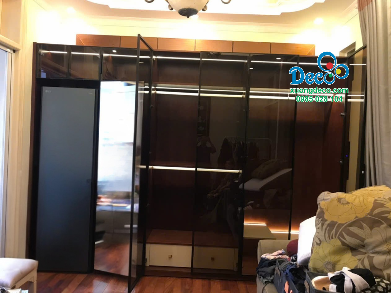 Tủ quần áo sau khi thi công