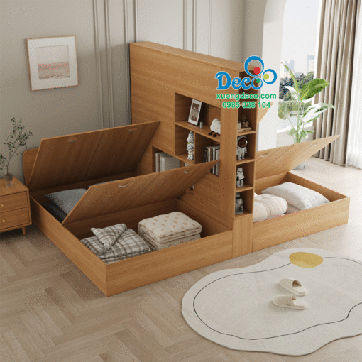 Giường kết hợp tủ áo tiện lợi