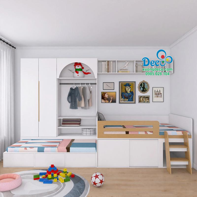 Giường đôi cho hai bé DGB87