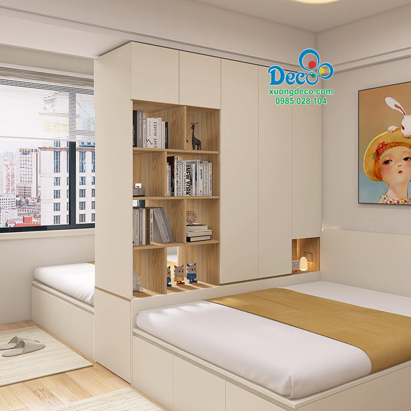 Giường đôi cho hai bé DGB95