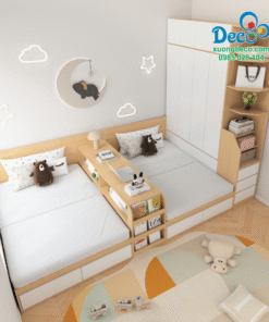 Giường đôi cho hai bé sống chung một phòng