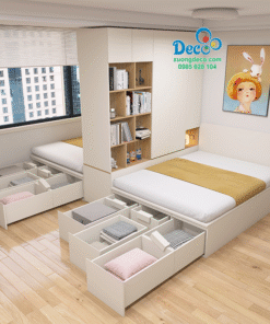 Giường ngủ cho hai bé hiện đại