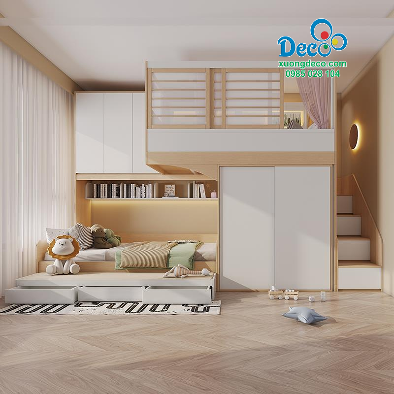 Giường tầng cho bé Deco DGB74