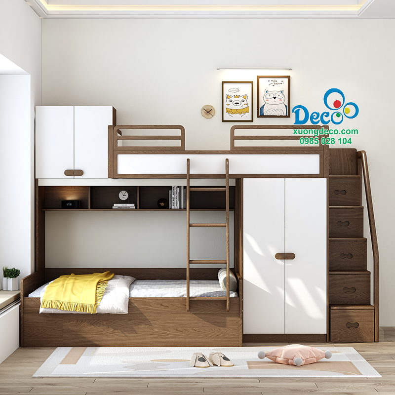 Giường tầng cho bé Deco DGB83