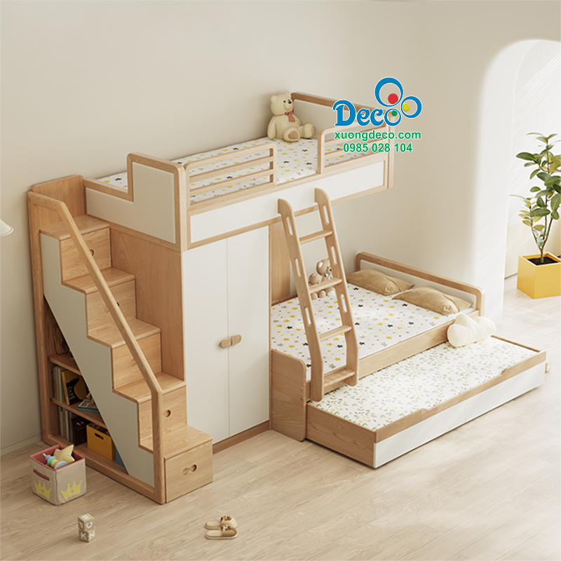 Giường tầng đẹp cho hai bé
