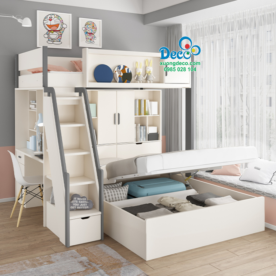 Thiết kế giường tầng thông minh