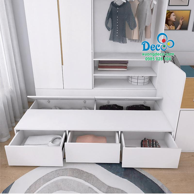 Thiết kế khoang để đồ tiện lợi