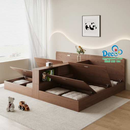 Thiết kế ngăn chứa đồ dưới giường