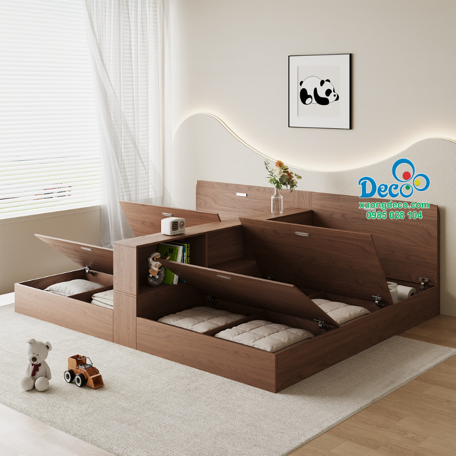 Thiết kế ngăn chứa đồ dưới giường