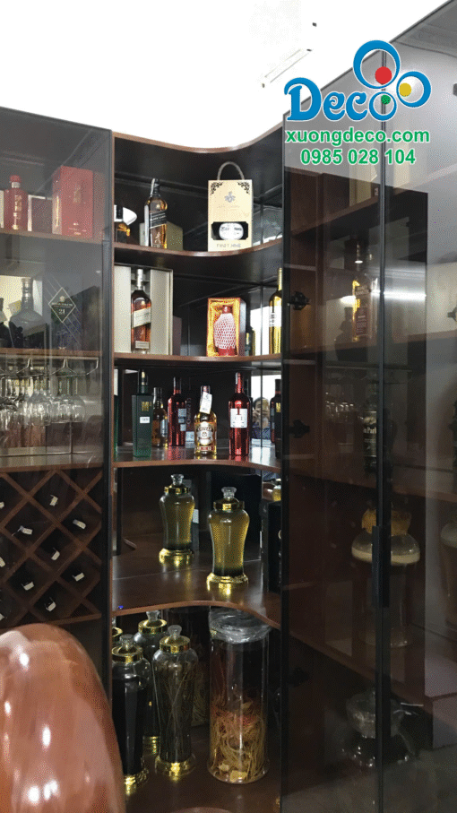 Tủ rượu chữ L