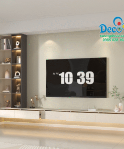 Không gian bên trong tủ trang trí