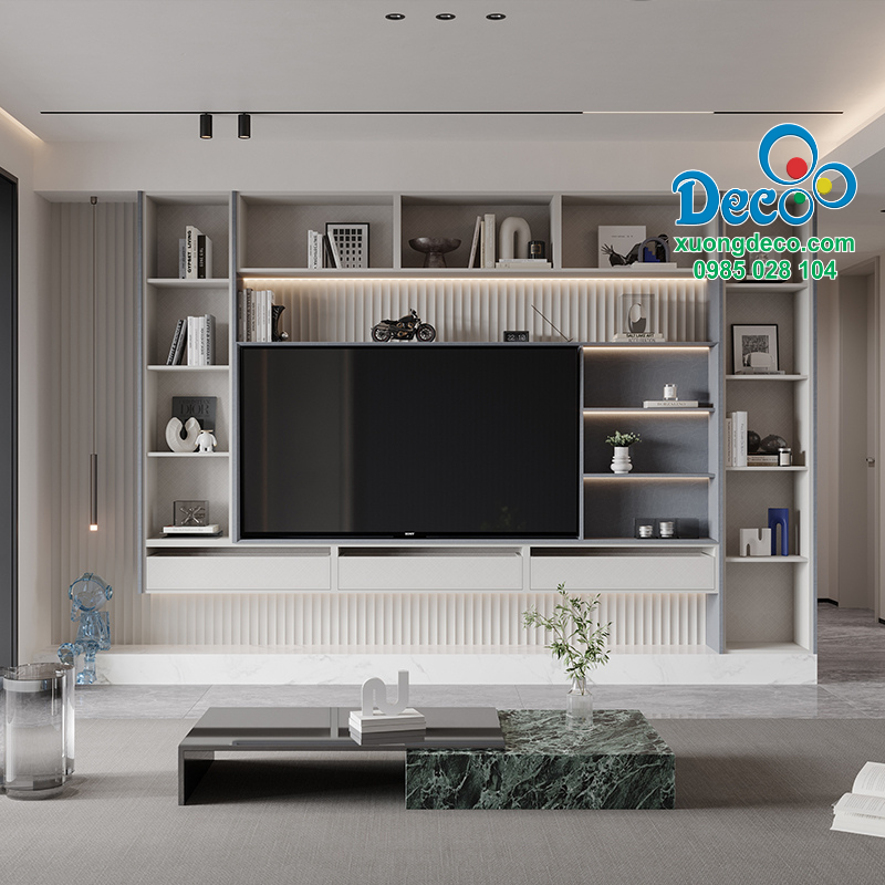 Không gian tủ vách trang trí