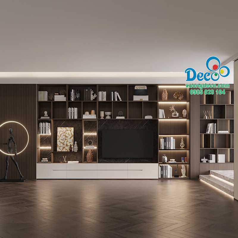Không gian tủ vách trang trí