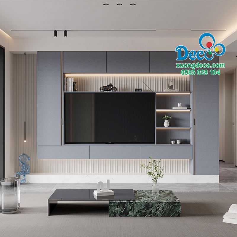 Tủ vách trang trí chống nước chống mối Deco TVCC33