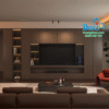 Tủ vách trang trí chống nước chống mối Deco TVCC39