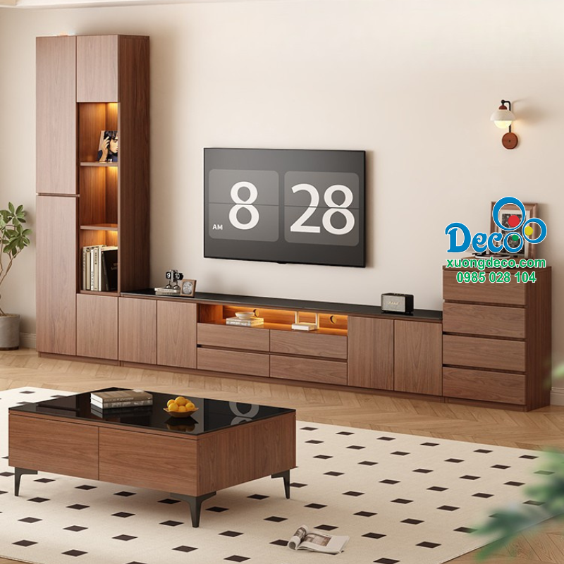 Tủ vách trang trí hiện đại