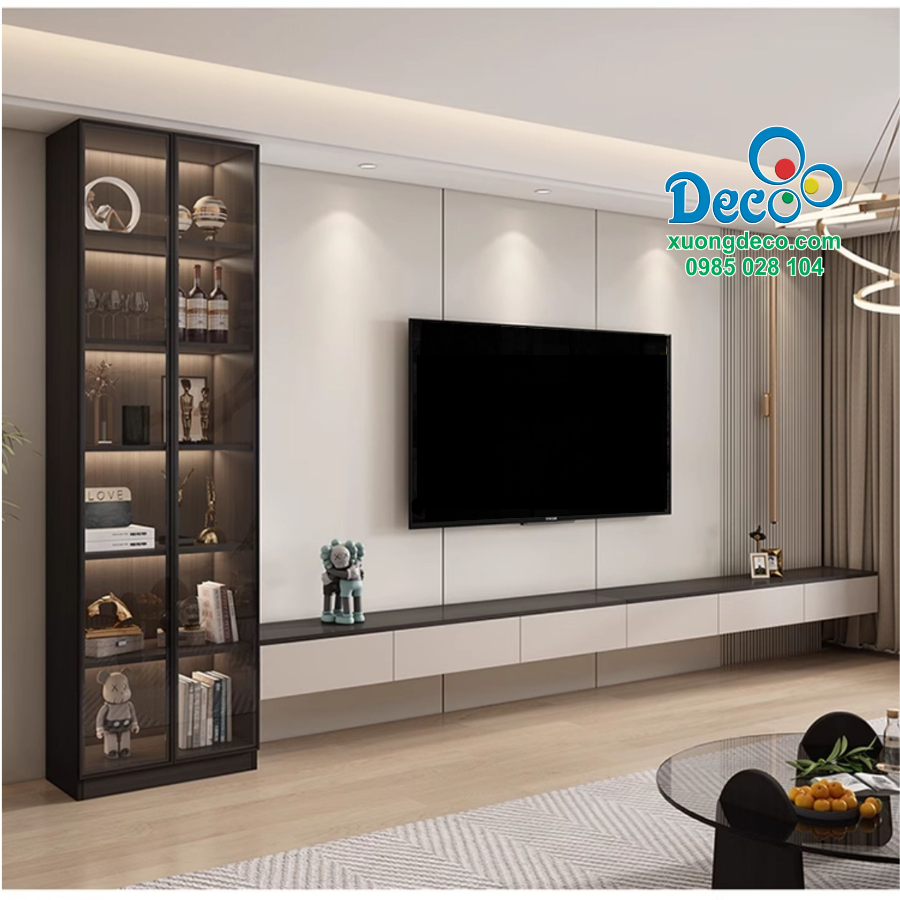 Tủ vách trang trí hiện đại