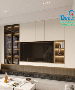 Tủ vách trang trí phòng khách