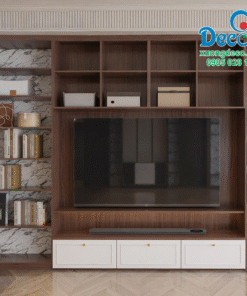 Không gian bày trí phòng khách gọn gàng