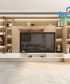 Không gian tủ vách trang trí TVCC76