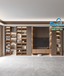 Không gian tủ vách trang trí VTT81