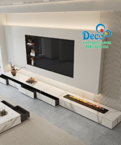 Tủ vách ngăn phòng khách đẹp