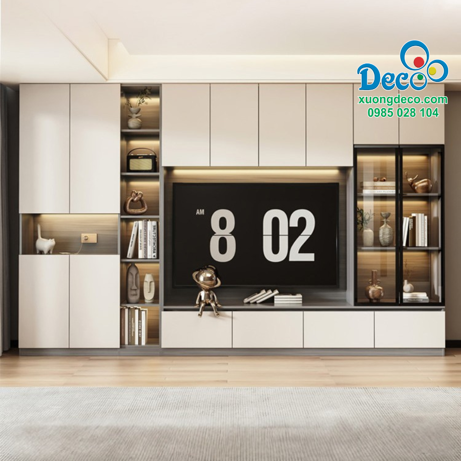 Tủ vách trang trí chống mối chống nước Deco TVCC40