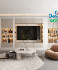 Tủ vách trang trí chống nước chống mối Deco TVCC74